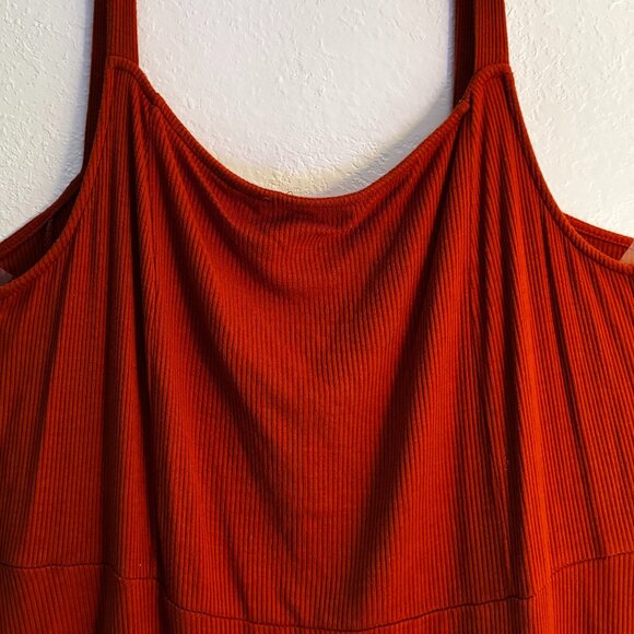 Flowy Burnt Orange dress Forever 21 Plus! - Picture 2 of 3